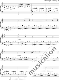 Sheet music for moonlight sonata (piano sonata no. Piano Sonata Quot Moonlight Sonata Quot No 14 1st Mvt Op 27 No 2 Ludwig Van Beethoven Sheet Music To Download