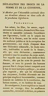 Les biens futurs (les biens que l'époux acquiert au cours du mariage par donation ou. Declaration Of The Rights Of Woman And Of The Female Citizen Wikipedia
