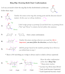 In eachcase, label the more stable conformation. Ring Flip Of Chair Conformations With Practice Problems Chemistry Steps