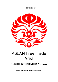 Members establish a common set of policies that regulate trade terms, tariffs, and quotas. Doc Asean Free Trade Area Afta International Law Assignment Fiona Kohar Academia Edu