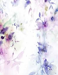 Watercolor Painted Purple Flower Life Photography Backdrop J 0344 Purple Flowers Wallpaper Painted Backdrops Purple Flower Background
