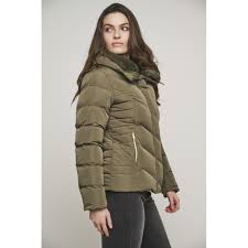 RINO AND PELLE Selma Hunter Green Faux Fur Collar Jacket in Hunter