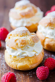 Cream Puffs Are A Classic French Dessert Filled With Sweet Cream And Dusted With Powdered Sugar Classic French Desserts Homemade Cream Puffs Cream Puff Recipe