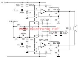 C8 is the input coupling capacitor and the input is applied to the. Tda7294 Bridge Power Amplifier Circuit Diagram Electronic Project