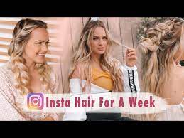 Long hair is so beautiful but it requires a lot of maintenance to keep it healthy. I Tried Instagram Hairstyles For A Week Kayley Melissa Youtube