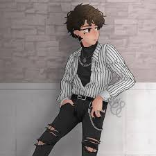 A boy that probably skates, has his nails painted w rings, wears beanies, maybe has a cute egirl girlfriend, always wearing vans and long sleeves or hoodies under tshirts, their hair is sometimes parted down the middle. Eboy Zerep Zerep Illustrations Art Street