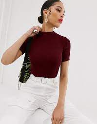 We use cookies for two reasons: Bershka High Neck Tight Ribbed Knitted Top In Burgundy Asos Kiyafet Moda Stilleri Elbise