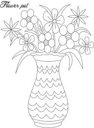 Line Drawings Of Flowers In Vases Google Search Flower Drawing Flower Vase Drawing Flower Coloring Pages