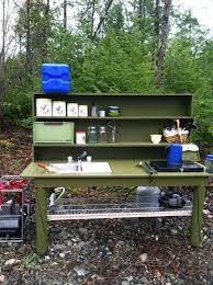 Our Camp Kitchen Almost Finished We Will Try It Out Memorial Day Outdoor Camping Kitchen Backyard Camping Comfortable Camping