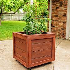 Herb planter with 8 compartments, each lined with a grow bag to keep herbs separate. How To Make A Rolling Planter Box I Should Be Mopping The Floor