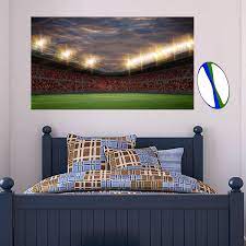 Rugby Stadium Wall Sticker Wall Sticker Boy Bedroom Design Wall Stickers Football Bedroom
