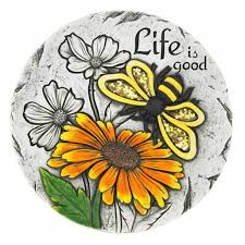 These stones are easy to make, take few supplies and best of all, can be personalized to represent that special person. Life Is Good Sunflower Stepping Stone Walmart Com Walmart Com