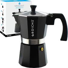 Italian espresso coffee machines manufacturers. Grosche Milano Stovetop Espresso Maker Moka Pot 6 Cup 9 3 Oz Black Cuban Coffee Maker Stove Top Coffee Maker Moka Italian Espresso Greca Coffee Maker Brewer Percolator Walmart Com Walmart Com