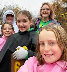 Nine local Girl Scout troops, coordinated by Deb Altman, recently devoted  their "Make A Difference Day" service project to cleaning up litter along  the Richland B&O Trail! Twenty-nine Scouts, 17 leaders, 5
