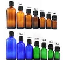 5-100ml Glass Bottles W/ Euro Dropper Cap Essential Oil Essence Orifice Reducer