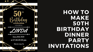 Maybe you would like to learn more about one of these? How To Make 50th Birthday Dinner Party Invitations Youtube