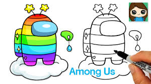 In this video i show you how to draw an among us character in photoshop. How To Draw Among Us Rainbow Game Skin Social Useful Stuff Handy Tips