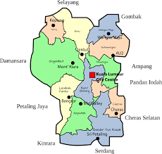 Kuala lumpur map by googlemaps engine: Kuala Lumpur Area Map Visit Selangor