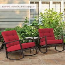 Albrechtice Outdoor Rocking Chair With Cushions In 2020 Outdoor Rocking Chairs Rocking Chair Chair