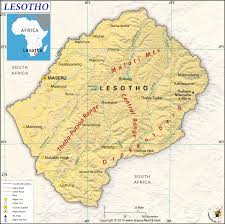 Click on above map to view higher resolution image. What Are The Key Facts Of Lesotho Lesotho Facts Answers