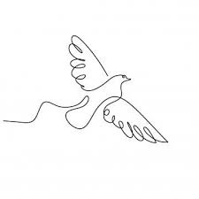 Continuous One Line Drawing Of Swallow Bird Flying Minimalism Png And Vector In 2020 Bird Line Drawing Abstract Line Art Outline Art