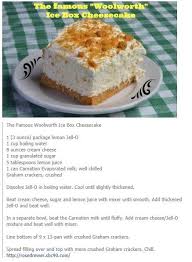 The Famous Woolworth Ice Box Cheesecake Eat Dessert Desserts Delicious Desserts