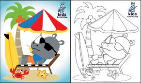 They're all on a single page so it's easy to see which ones you want to print off. Free Printable Coloring Pages Of Summer Kids Activities