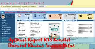Download aplikasi raport kurikulum 2013 sd kelas 2 semester 2 hasil revisi aplikasi raport kelas 4 semester 2 revisi 2017 ini sangat mudah untuk dioperasikan karena sudah sistematis atau otomatis, termasuk deskripsi nilai dalam raport aplikasi k13 ini. Aplikasi Raport K13 Sd S1 Kondisi Darurat Covid 19 Tahun Ajaran 2020 2021 Wali Computer