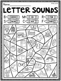 Free Color By Beginning Sound Worksheet Letter B Phonics Kindergarten Beginning Sounds Worksheets Phonics