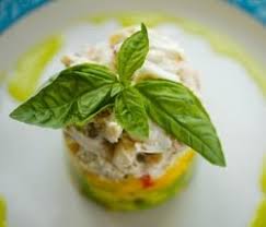 second helpings crab avocado and mango stack