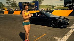 Michelle Jenneke Vs Nissan Gtr Top Gear Festival Sydney Michelle Jenneke Nissan Gtr Racing Driver