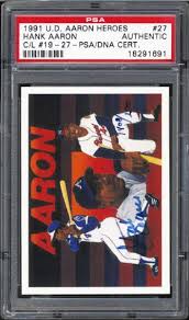 They were vile letters, angry letters, threatening letters. Lot Detail 1991 Upper Deck Hank Aaron Heroes Autograph Psa Dna Authentic