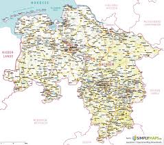 The viamichelin map of niedersachsen: Landkarte Niedersachsen Bremen Vektor Download Illustrator Pdf