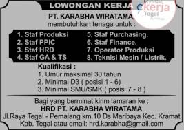 Scopri ricette, idee per la casa, consigli di stile e altre idee da provare. Lowongan Kerja Di Kramat Tegal Jawa Tengah 2021