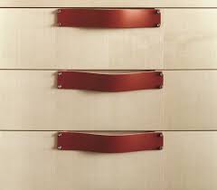 leather cabinet hardware
