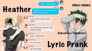 5 people have this in their carts right now. Bnha Mna Heather Lyric Prank Class A 1 Bakudeku Tododeku Youtube