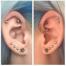 Forward Helix Rook Orbital Cool Ear Piercings Cute Ear Piercings Earings Piercings