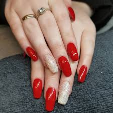30 Best Red Acrylic Nail Designs Of 2020 In 2020 Red Nails Glitter Red Acrylic Nails Red Nail Designs