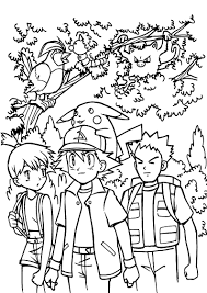 Ash's team got out to search for pokemon in the forest. Pikachu Coloring Pages 100 Images Of All Pokemon Free Printable