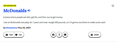 Urban Dictionary Explains Mcdonald S And The Hamburger Americaniconstemple