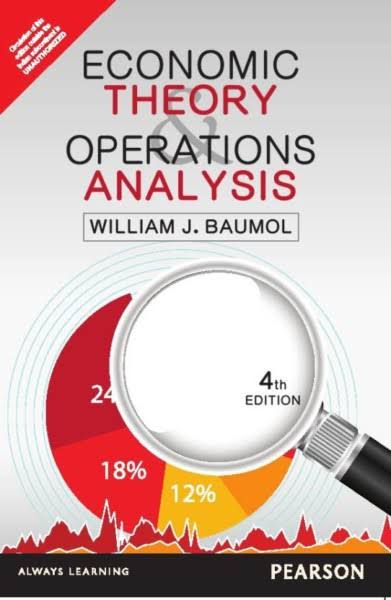 ECONOMIC THEORY OPERATIONS ANALYSIS 4TH ED