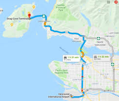 Vancouver yvr airport map and vancouver area map. Arrange Your Transportation To Bowen Island Before Landing At Yvr