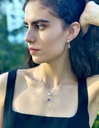 Set de collar y aretes Mayfer Joyería cristal austriaco