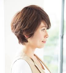 硬く 太く 多い髪でも柔らかな印象のショートに 40代のショートヘア ショートボブのヘア 髪型 ボブ ヘアスタイル