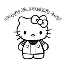 Its sure to make a fun holiday. Hello Kitty St Patricks Day Coloring Pages Iconmaker Info
