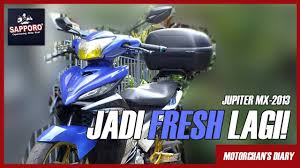 Check spelling or type a new query. Jupiter Mx 2013 Dicat Ulang Pakai Sapporo Paint Blue Tips Dan Trik Repaint Motor Youtube