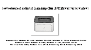 Windows 10, 8.1, 8, 7, vista, xp & apple macos 10.12 sierra category: How To Download And Install Canon Imageclass Lbp6230dw Driver Windows 10 8 1 8 7 Vista Xp Youtube