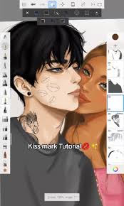How to Draw Kiss Marks Tradinionl Artist