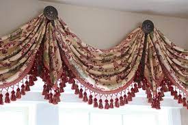 Maybe you would like to learn more about one of these? Rosy Queen Swags Over Rosette Valance Curtain Drapes Drapes Curtains Drapery Designs Custom Window Treatments