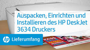 This printer has full functions so that all your business task demands can for the installation of hp deskjet 2620 printer driver, you just need to download the driver from the list below. Auspacken Einrichten Und Installieren Des Hp Deskjet 3634 Druckers Youtube